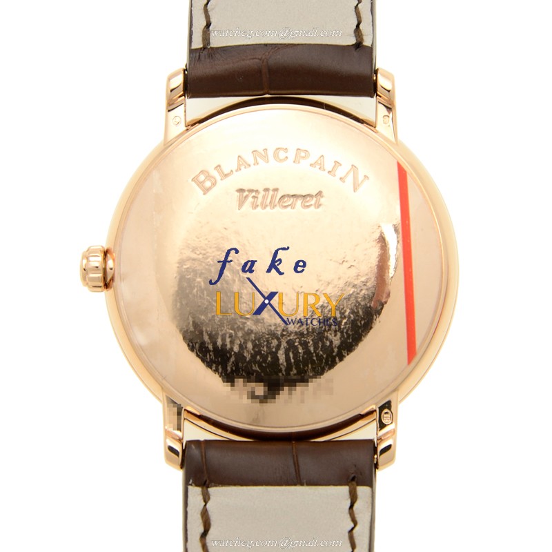 Blancpain 6223-3642-55B Villeret Replica Watch, Automatic, White Dial, 18kt Rose Gold Case, 38mm - Image 3