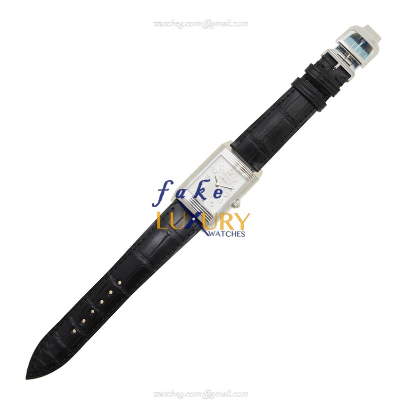 Jaeger-Lecoultre Q3308421 Manual Wind Stainless Steel Case Replica Watch with Silver Dial Black - Image 2