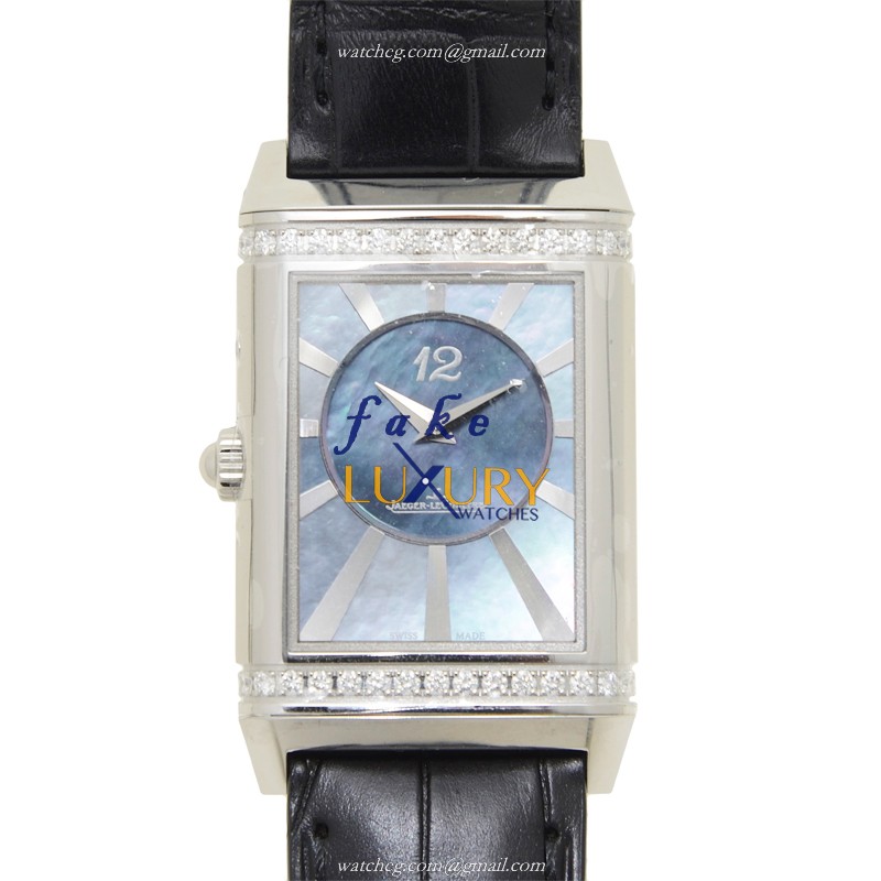 Jaeger-Lecoultre Q3308421 Manual Wind Stainless Steel Case Replica Watch with Silver Dial Black - Image 5