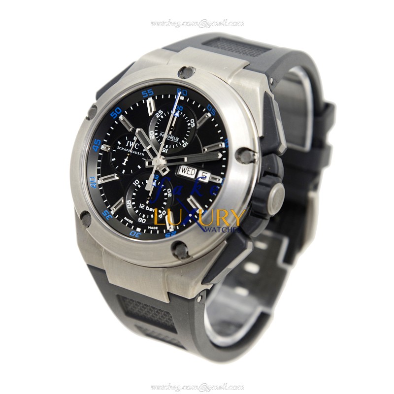 IWC IW376501 Ingenieur Automatic Titanium 45mm Black Dial Rubber Strap Replica Watch - Image 3