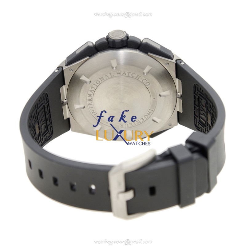 IWC IW376501 Ingenieur Automatic Titanium 45mm Black Dial Rubber Strap Replica Watch - Image 4
