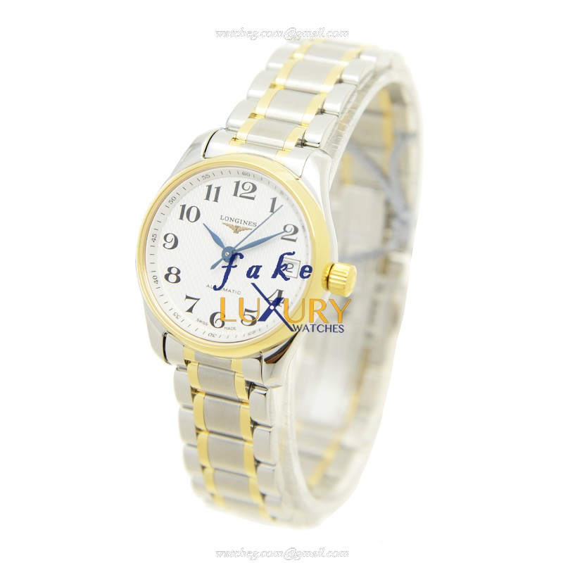Longines Master L2.128.5.78.7 Replica Watch Automatic Movement Silver Dial Gold Steel Case - Image 3