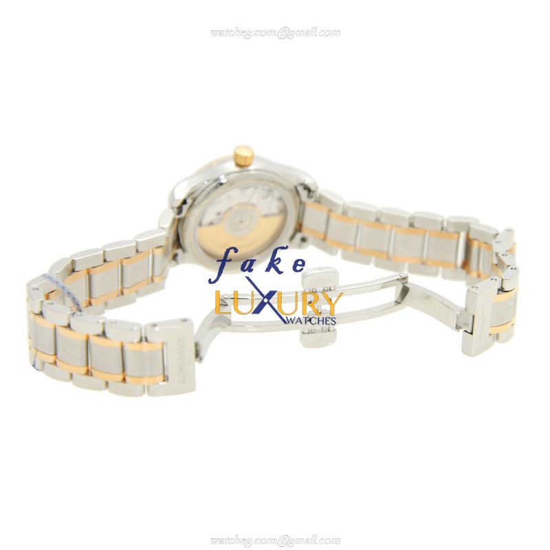 Longines L2.128.5.89.7 Master Replica Watch, Automatic Movement, White Mother of Pearl Dial, Rose - Image 5