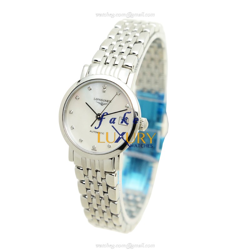 Longines L4.309.4.87.6 Elegant Automatic Stainless Steel White Dial Replica Watch - Image 3