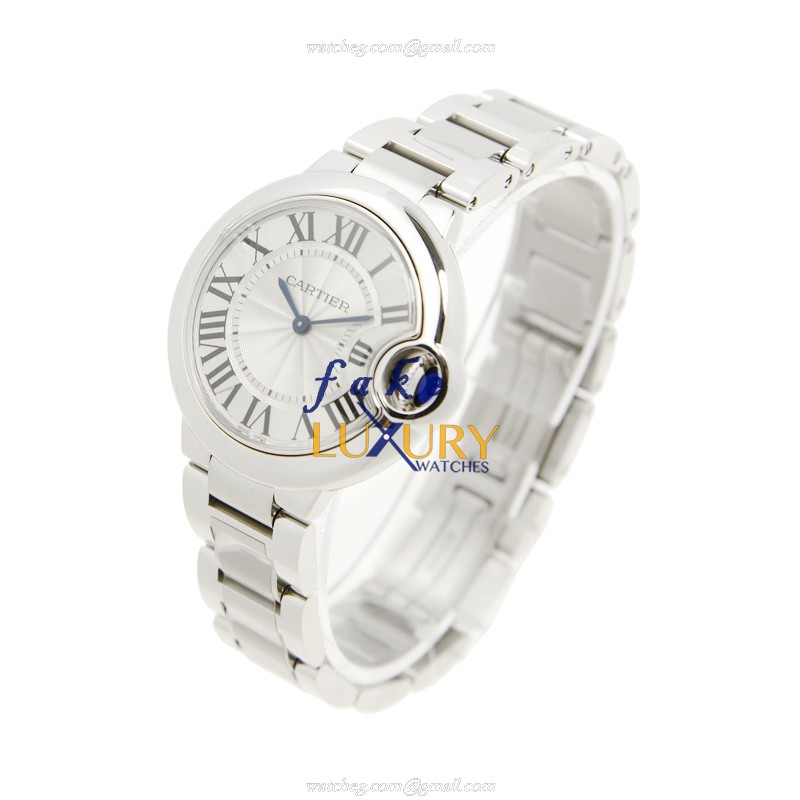 Cartier Ballon Bleu W6920084 Replica Watch, Quartz Movement, Silver Dial, Steel Bracelet - Image 3