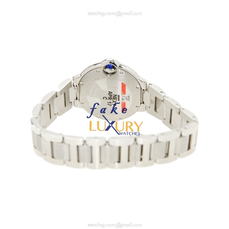 Cartier Ballon Bleu W6920084 Replica Watch, Quartz Movement, Silver Dial, Steel Bracelet - Image 4