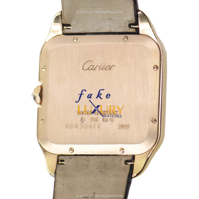 Cartier WH100751 SANTOS Manual Wind 18kt Rose Gold - Replica Watch - Case: 18kt Rose Gold & Diamonds - Image 3