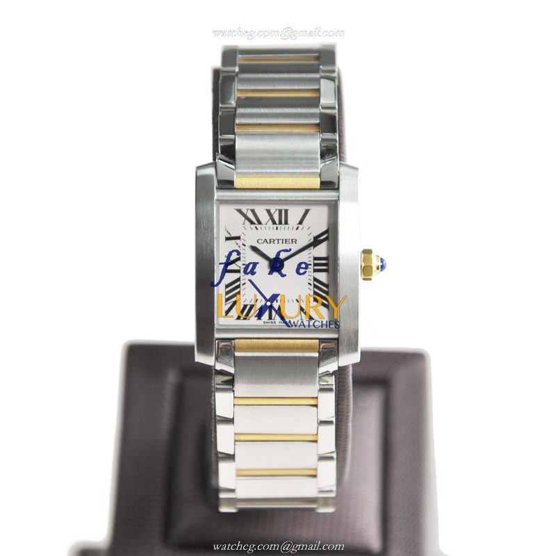 Cartier W51007Q4 Replica Watch, Swiss Quartz, Stainless Steel Case, White Dial, Silver Strap - Image 2