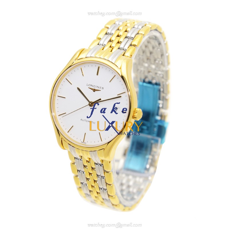 Longines L4.860.2.12.7 Lyre Automatic PVD Gold White Dial | Replica Watch - Image 3