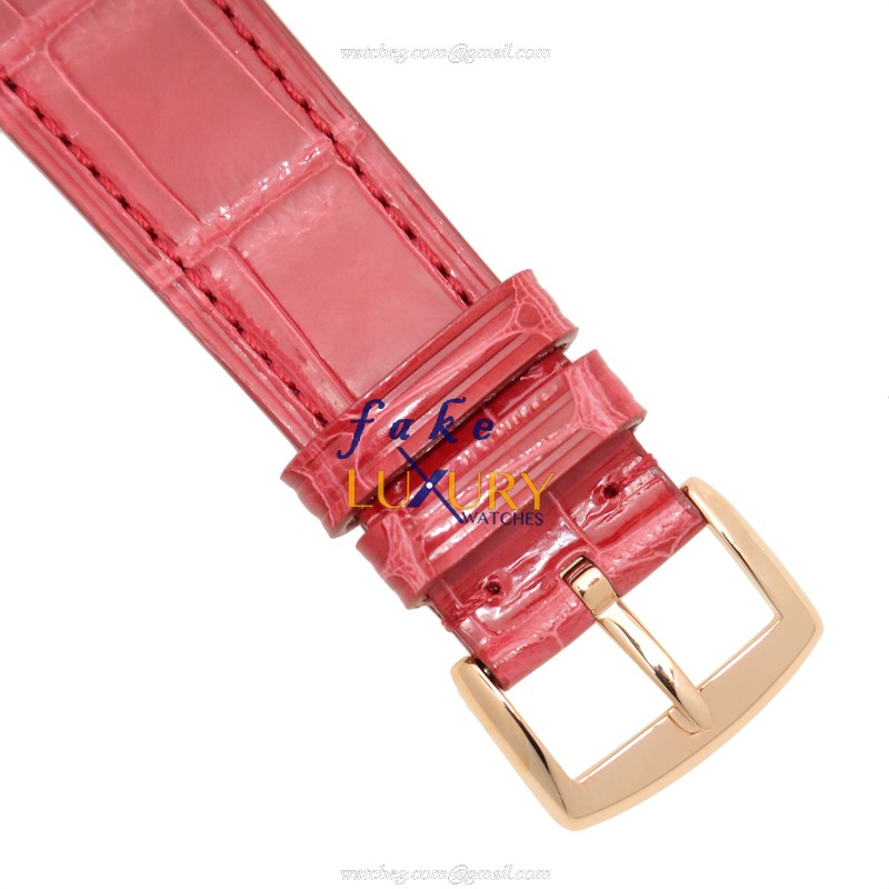 Franck Muller 952QZRELCD1R5N LONG ISLAND Quartz 18kt Rose Gold Replica Watch - 26mm Case - Silver - Image 4