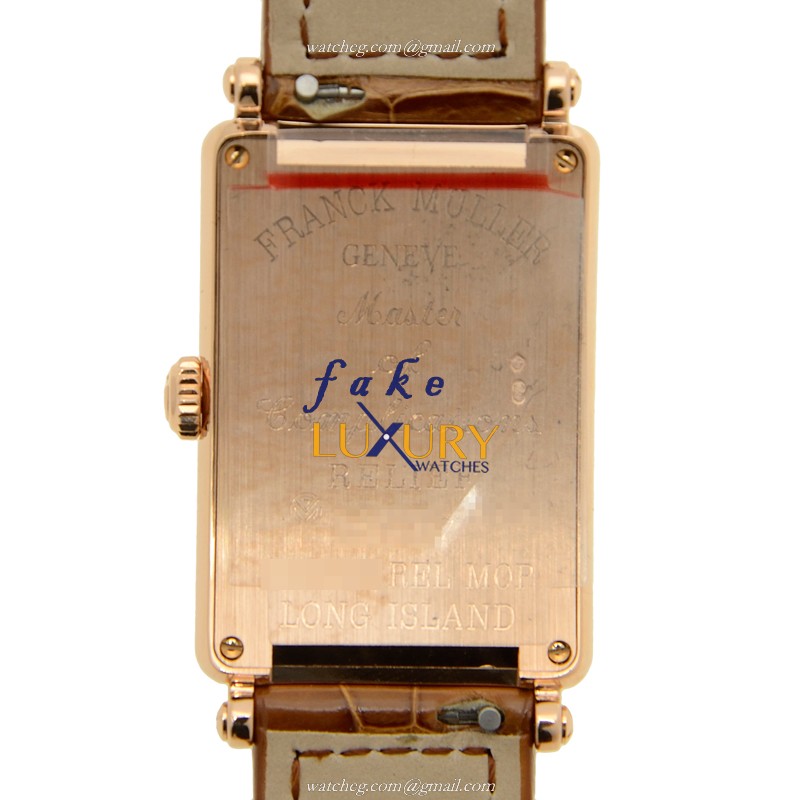 Franck Muller 952 QZ REL MOP 5N Long Island Quartz 18kt Rose Gold Replica Watch - Image 3