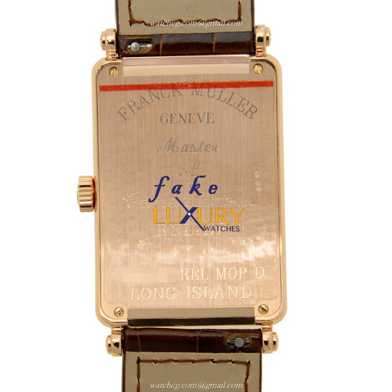 Franck Muller 1002 QZ REL MOP D 5N Quartz 18kt Rose Gold & Diamond Replica Watch, 30.5mm, White - Image 3