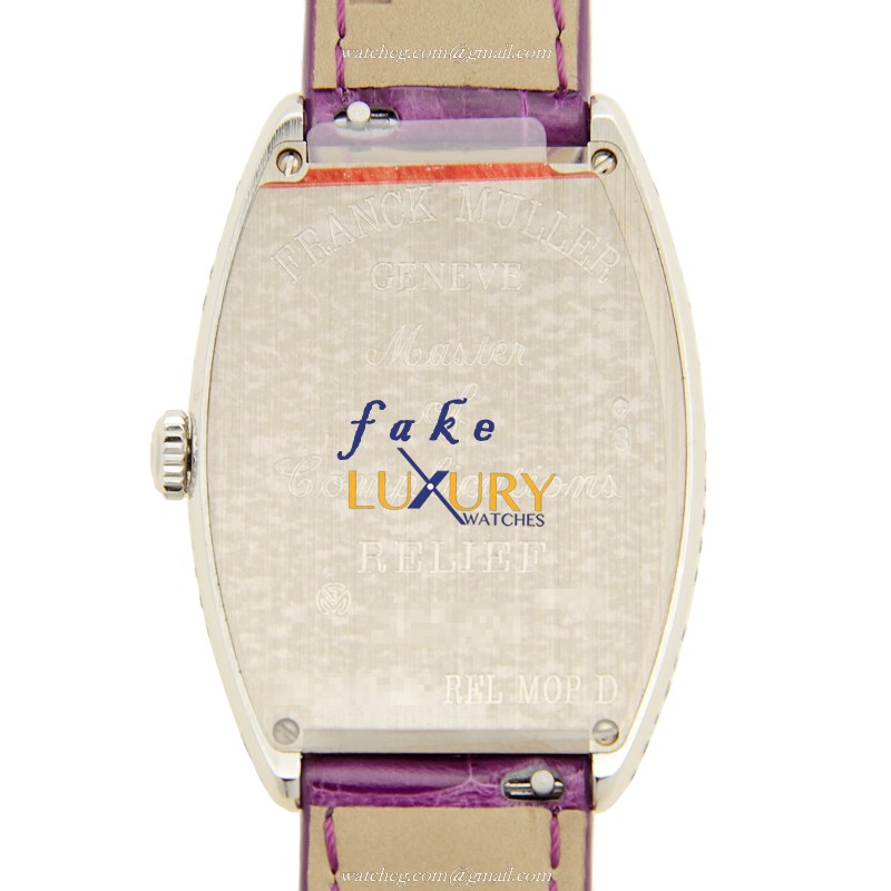 Franck Muller 2852 B QZ REL MOP D OG Quartz 18kt White Gold & Diamond Replica Watch - Master Banker - Image 3