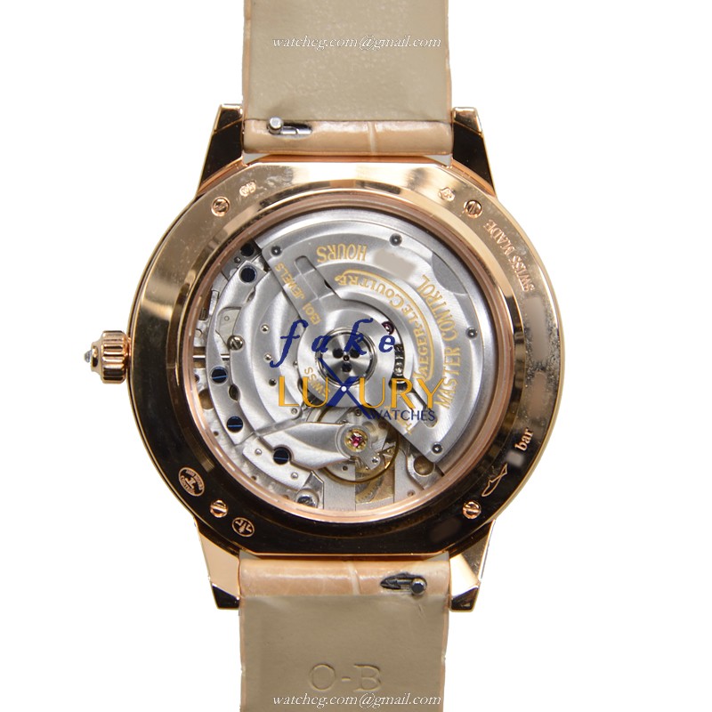 Jaeger-Lecoultre Q3432490 Automatic 18kt Rose Gold & Diamonds Replica Watch | White Dial - Image 3