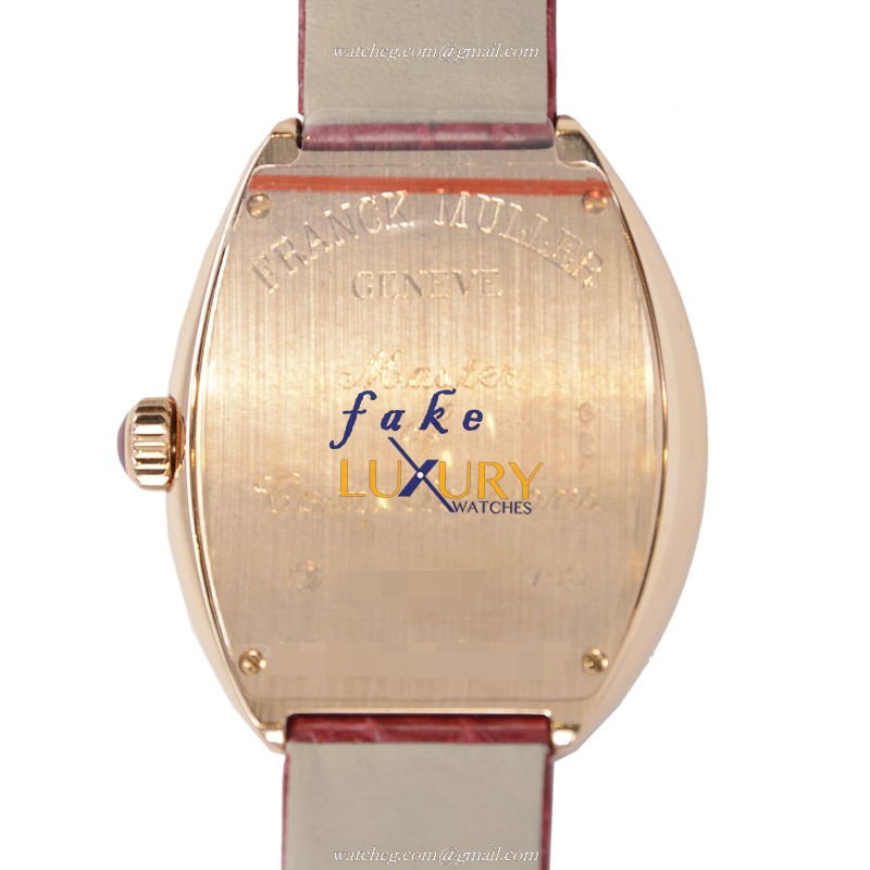 Franck Muller 5002 M QZ C 6H D3 5N HEART Quartz 18kt Rose Gold Silver Dial Replica Watch - Image 3