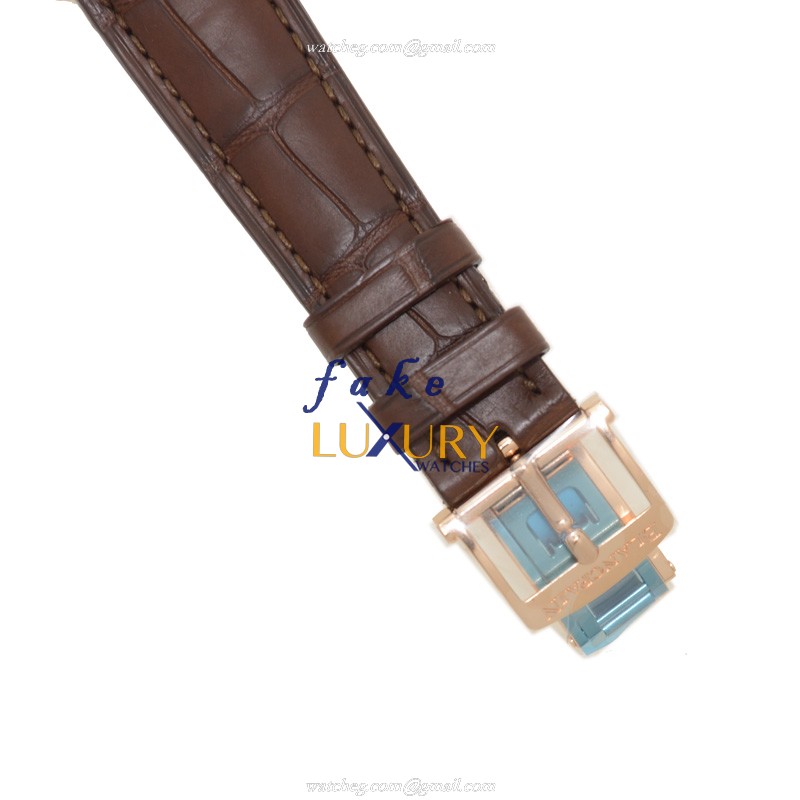 Blancpain 2360-3691A-55B Women's Replica Watch With Automatic Movement, Rose Gold Case, Mother of - Image 4