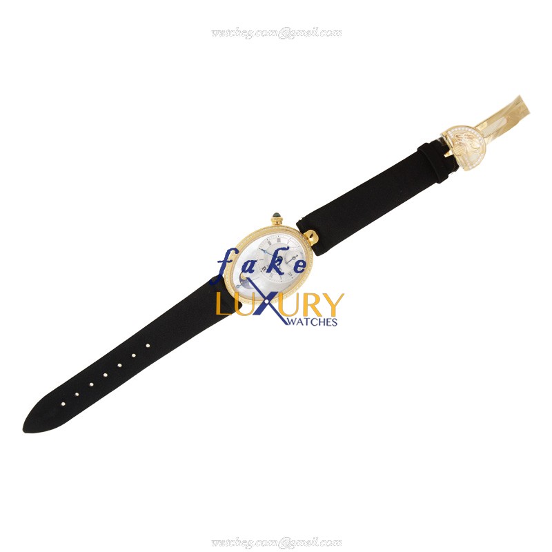 Breguet 8908BA/52/864/D00D Replica Watch, White Mother of Pearl Dial, 18kt Gold & Diamond Case - Image 2
