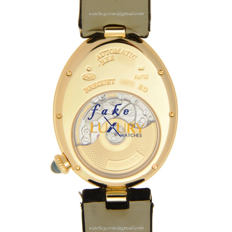 Breguet 8908BA/52/864/D00D Replica Watch, White Mother of Pearl Dial, 18kt Gold & Diamond Case - Image 3