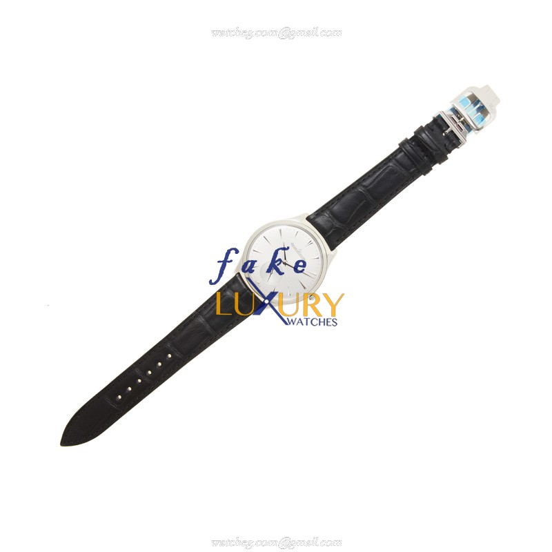 Jaeger-Lecoultre Q1278420 MASTER ULTRA THIN Auto Swiss Steel Dial Black Alligator Band - 38.5mm - Image 2
