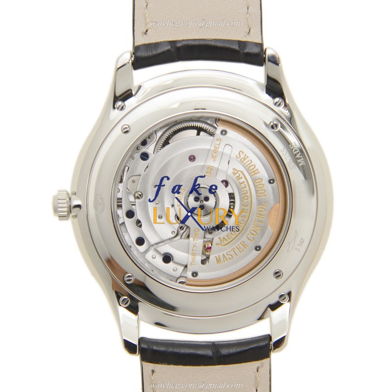 Jaeger-Lecoultre Q1278420 MASTER ULTRA THIN Auto Swiss Steel Dial Black Alligator Band - 38.5mm - Image 3