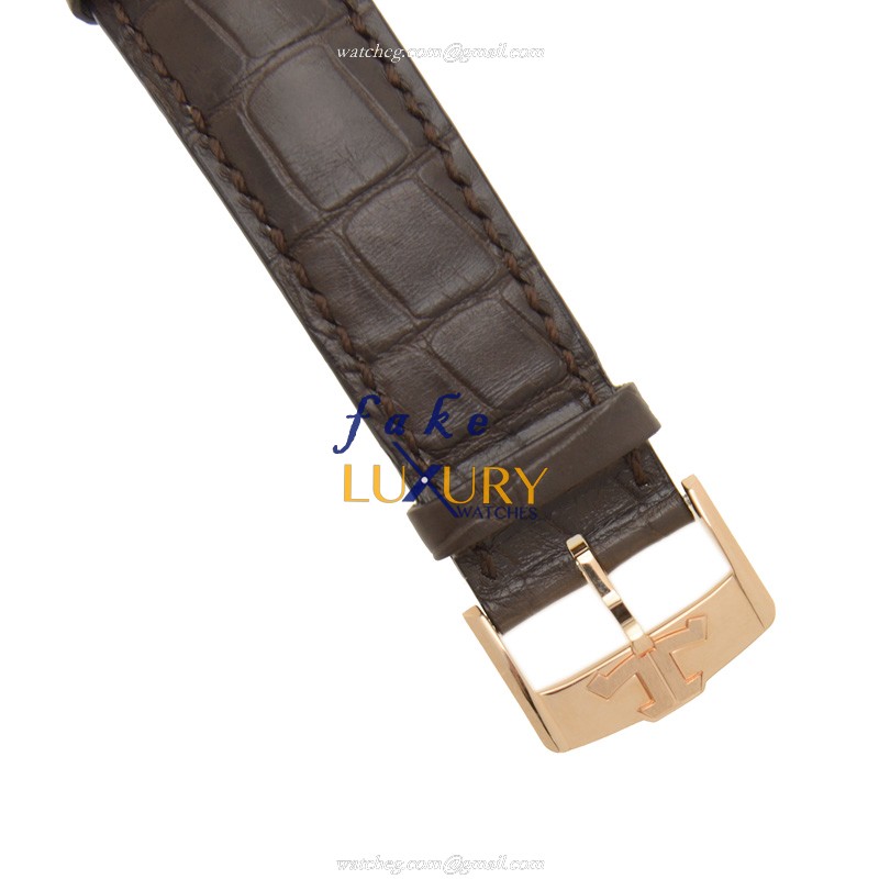 Jaeger-Lecoultre Q6052520 Duometre Replica Watch, Manual Wind, 18kt Rose Gold, White Dial - Image 4