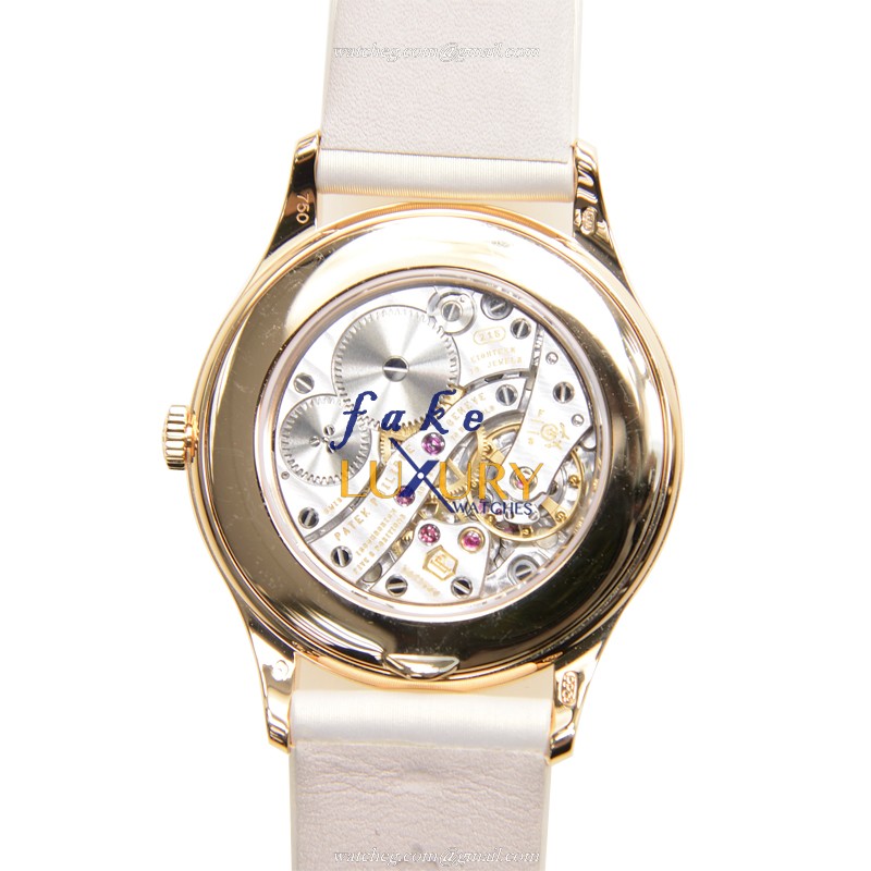 Patek Philippe 4897R-010 Calatrava Replica Watch, Manual Wind, 18kt Rose Gold Case, Beige Dial - Image 3