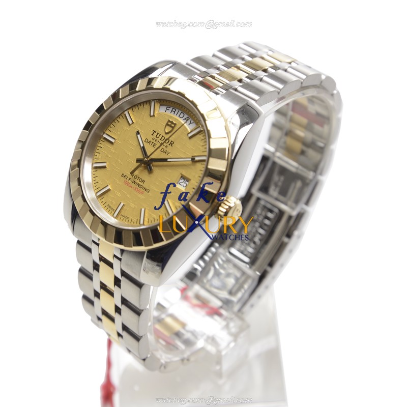 Tudor 23013-62113-CHCL CLASSIC Gold & Steel Automatic Replica Watch - Swiss Movement, 41mm Case - Image 3