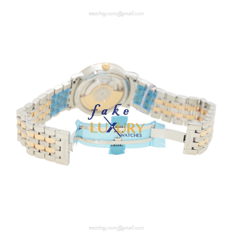 Longines ELEGANT L4.809.5.11.7 - Replica Watch - Automatic - 18kt Rose Gold & Steel Case - White - Image 5