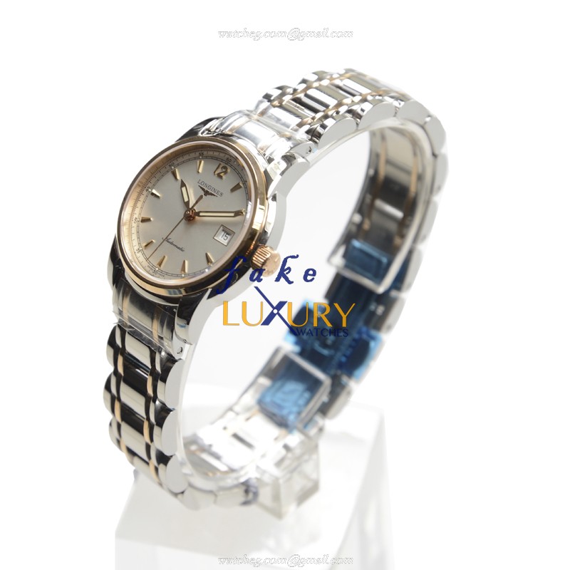 Longines L2.563.5.79.7 SAINT IMIER Automatic 18kt Rose Gold & Steel Replica Watch | 30mm Case - Image 3
