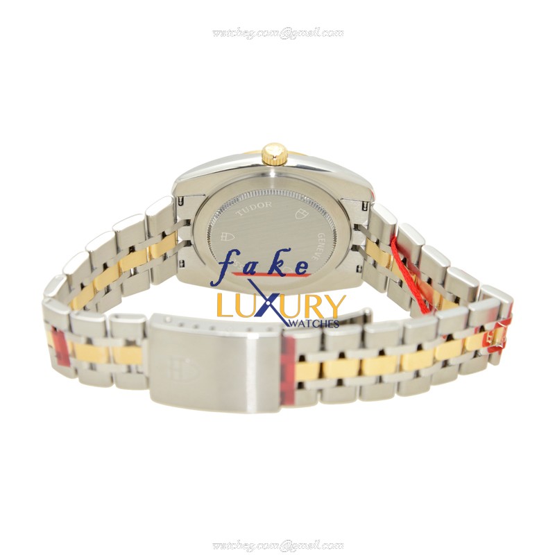 Tudor 21013-62583-10DI-WT CLASSIQUE Automatic Gold & Steel Replica Watch - Swiss Movement, White - Image 3