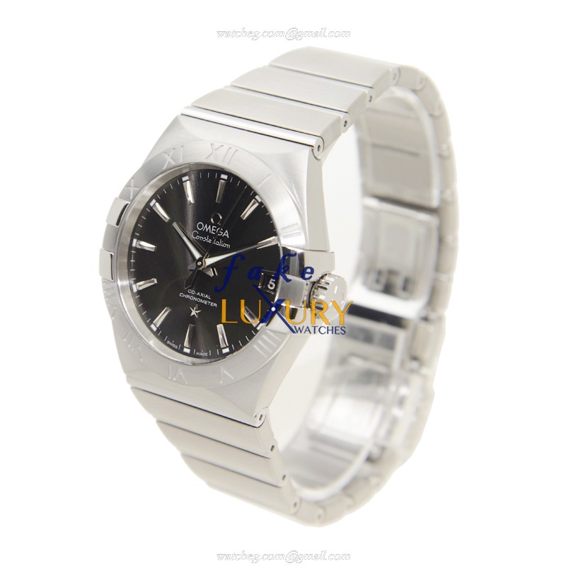 Omega Constellation 123.10.38.21.06.001 Automatic Gray Dial Stainless Steel Replica Watch - Image 3