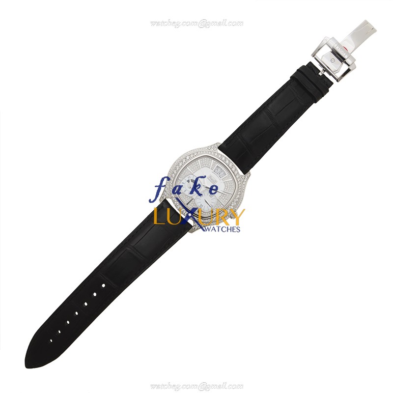 Piaget G0A32018 Emperador Replica Watch - Automatic - 18kt White Gold Diamond - White Dial - Image 2