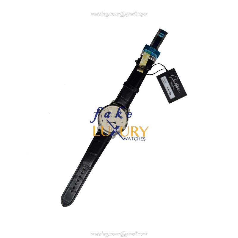Glashutte 1-65-01-22-12-04 PANO Manual Wind Silver Dial | Stainless Steel | Alligator Strap - Image 2