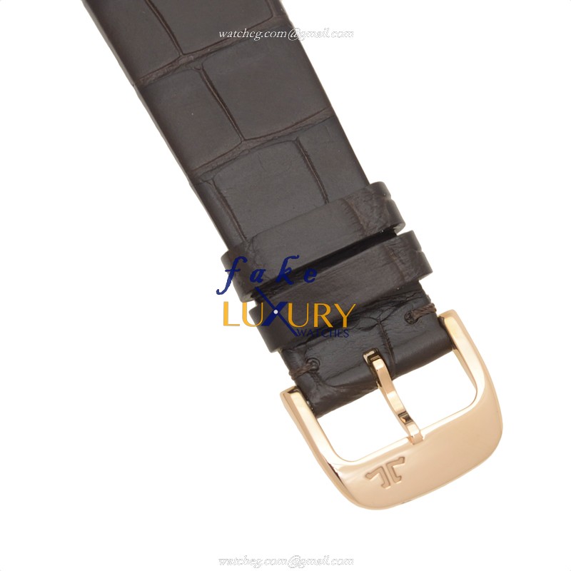 Jaeger-Lecoultre Q1292520 Master Ultra Thin Manual Wind 18kt Rose Gold Replica Watch, White Dial - Image 4
