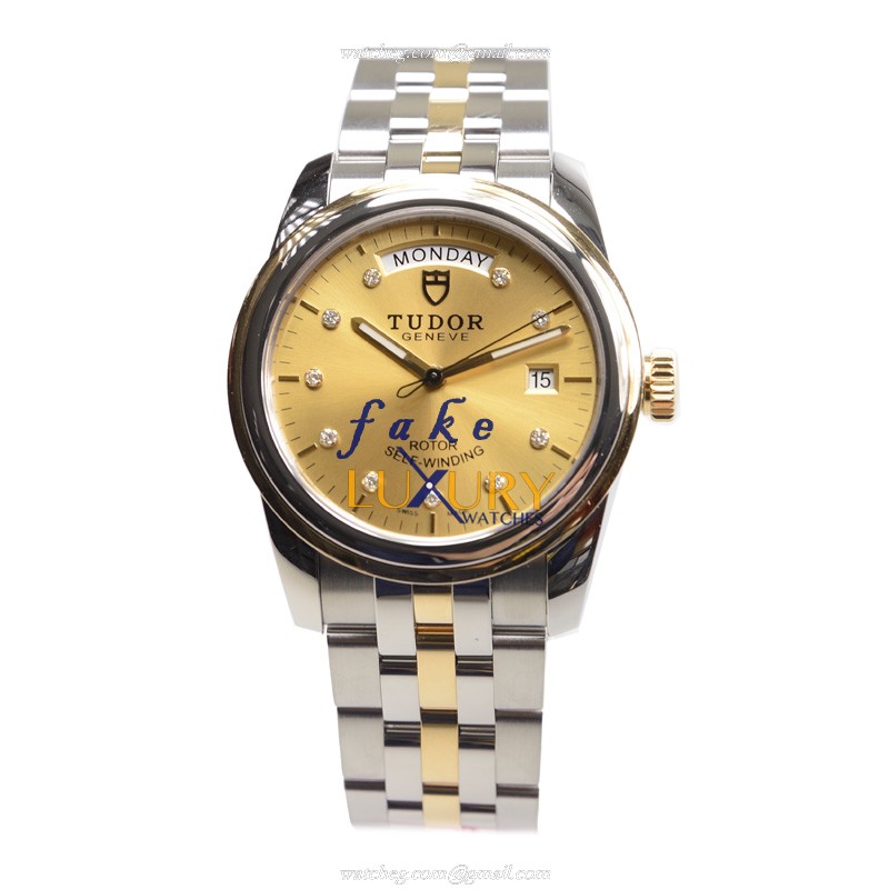 Tudor 56003-68063-10DI-CH GLAMOUR DATE Automatic 18kt Gold & Steel - 39mm Case - Sapphire Crystal - Image 2
