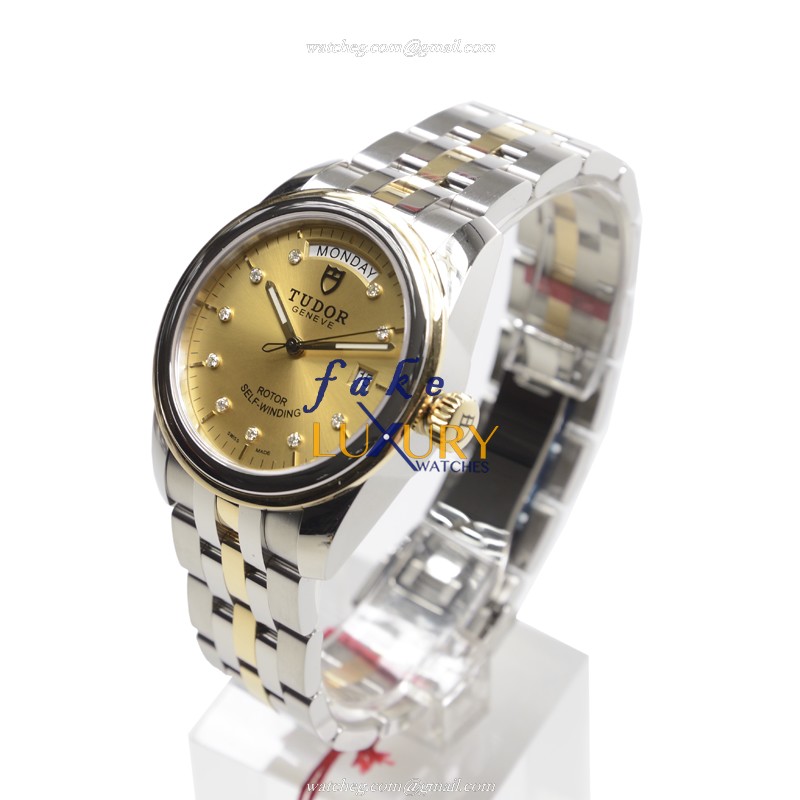 Tudor 56003-68063-10DI-CH GLAMOUR DATE Automatic 18kt Gold & Steel - 39mm Case - Sapphire Crystal - Image 3