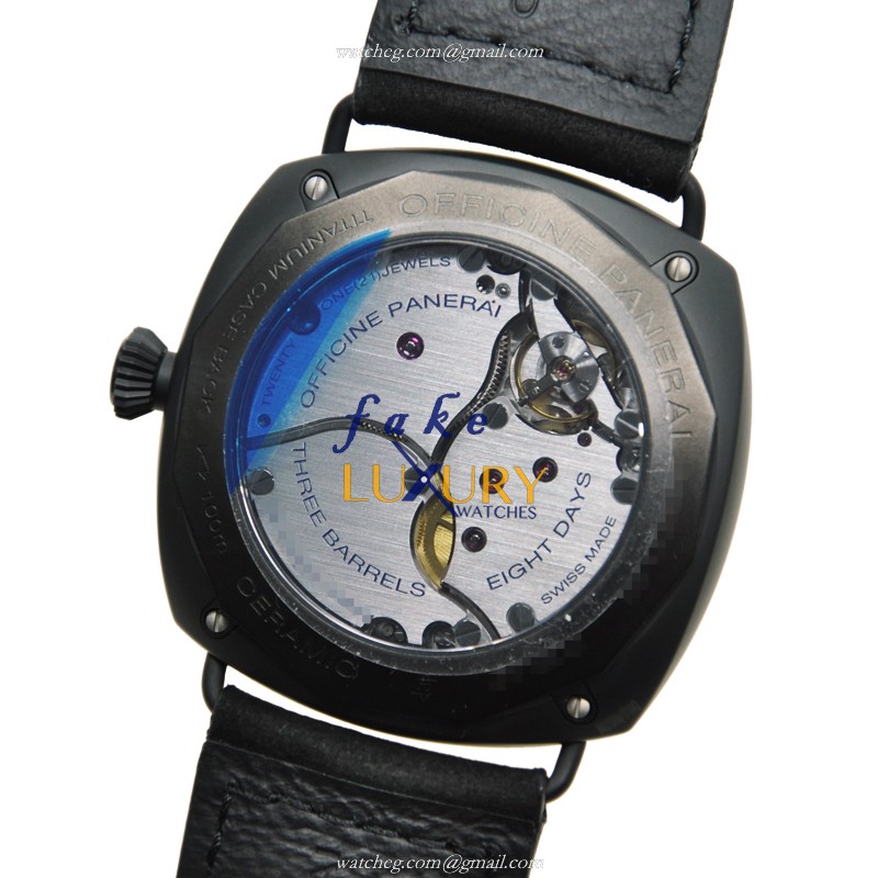 Panerai PAM00384 Radiomir Replica Watch - Manual Wind - Ceramic Case - Black Dial - 45mm - Image 3