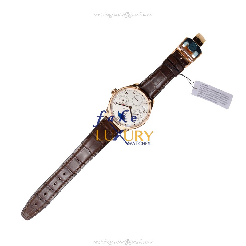 IWC Portuguese IW502306 Automatic 18kt Rose Gold Silvery Dial Replica Watch - Image 2