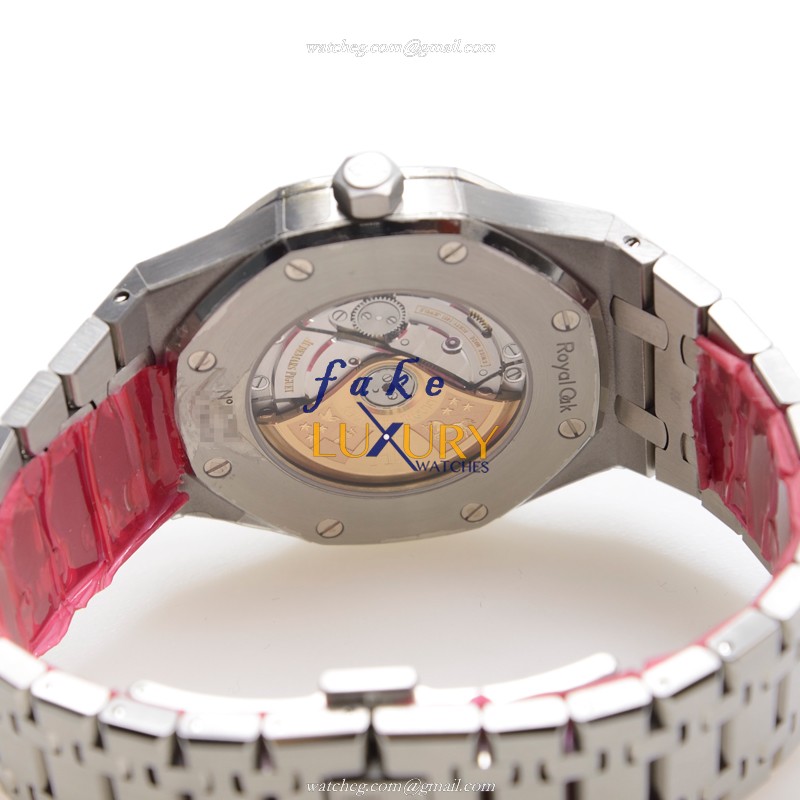 Audemars Piguet 15400ST.OO.1220ST.01 Royal Oak Replica Watch, Black Dial, Steel Bracelet, Automatic - Image 5
