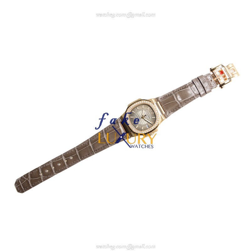 7010R-010 - Patek Philippe Nautilus 7010R-010 Replica Watch Quartz Rose Gold Gray Dial - Image 2