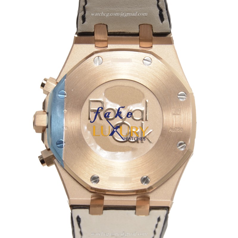 Audemars Piguet Royal Oak 26320OR.OO.D002CR.01 Replica Watch, Automatic, 18kt Rose Gold Case, Black - Image 5