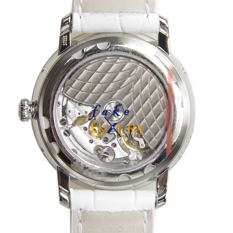 Blancpain 3663-4654-55B Replica Watch, White Dial, Stainless Steel & Diamonds Case, Automatic - Image 4