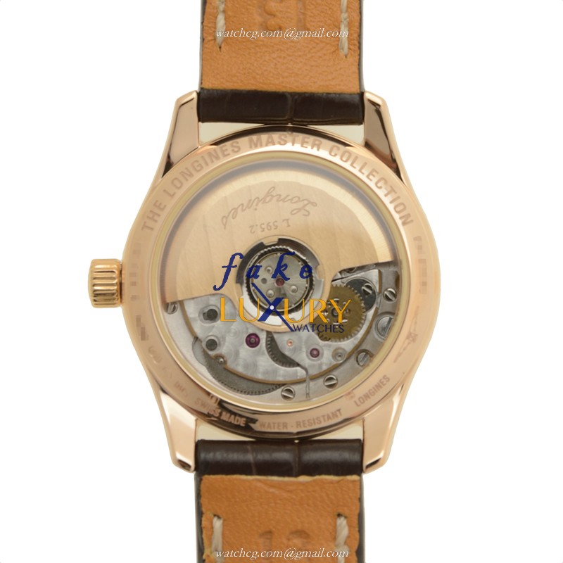 Longines L2.128.9.87.3 Master Replica Watch With Automatic Movement, 18kt Rose Gold Case And - Image 3
