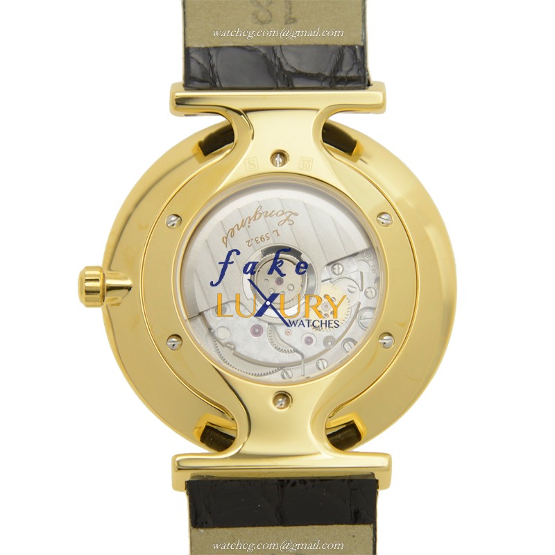Longines L4.708.2.32.2 La Grande Replica Watch Automatic Movement 34mm PVD Gold Case Gold Dial - Image 3