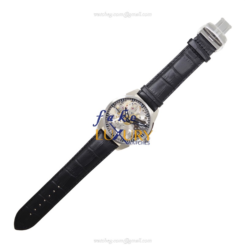 Tissot T070.405.16.411.00 Replica Watch, Manual Wind, Transparent Skull Dial, Steel Case - Image 2