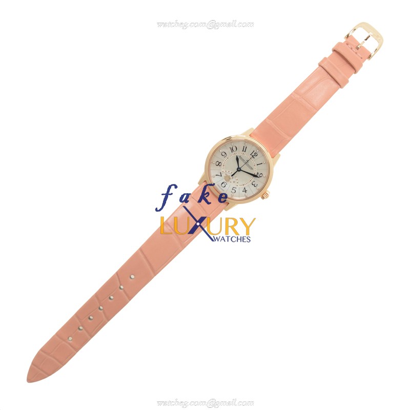Jaeger-Lecoultre Q3462590 RENDEZ VOUS Automatic 18kt Rose Gold Mother of Pearl White Dial Alligator - Image 2