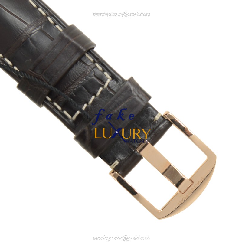 Panerai PAM00513 RADIOMIR Manual Wind 42mm 18kt Rose Gold Replica Watch, Swiss Movement, Dark Brown - Image 4
