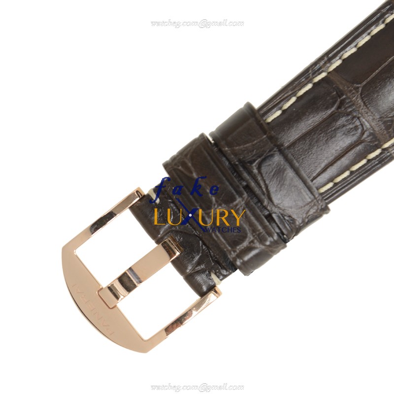 Panerai PAM00515 RADIOMIR Manual Wind 18kt Rose Gold Replica Watch, 47mm, Dark Brown Dial & Brown - Image 4