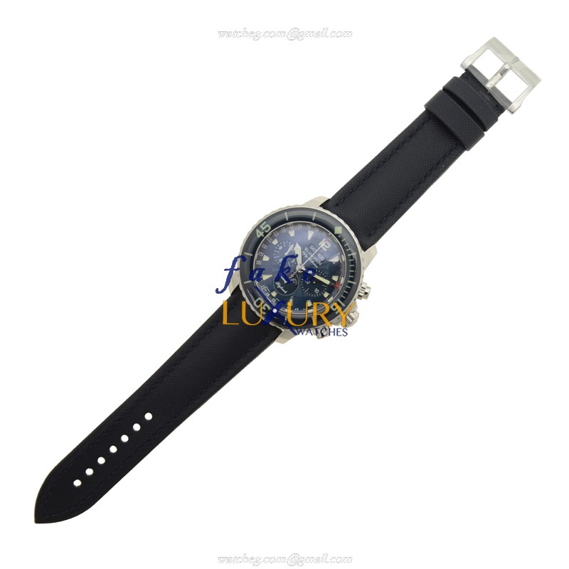 Blancpain 5066F-1140-52A Fifty Fathoms Replica Watch, Automatic, Blue Dial, Steel Case, Canvas Strap - Image 2