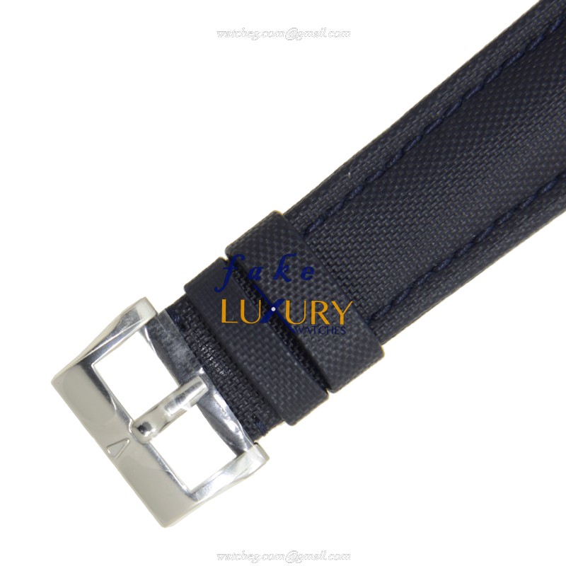 Blancpain 5066F-1140-52A Fifty Fathoms Replica Watch, Automatic, Blue Dial, Steel Case, Canvas Strap - Image 4